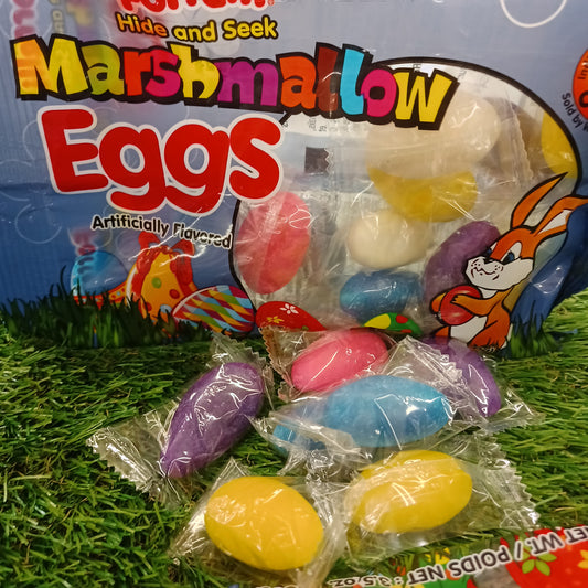 Easter Hunt Marshmallow Candy Coated Eggs Individual Wrapped 10 ct._ Egg Fillers