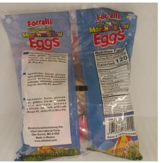 Marshmallow Hide & Seek Easter Candy Eggs Individual Wrapped 50ct. Bag